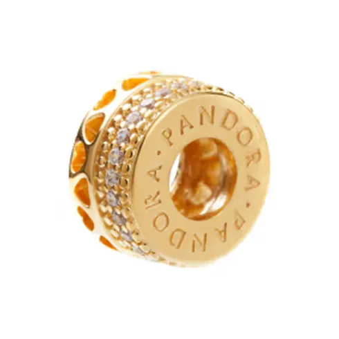 Pandora 925 Sterling Silver Pendants Women's Gold-2