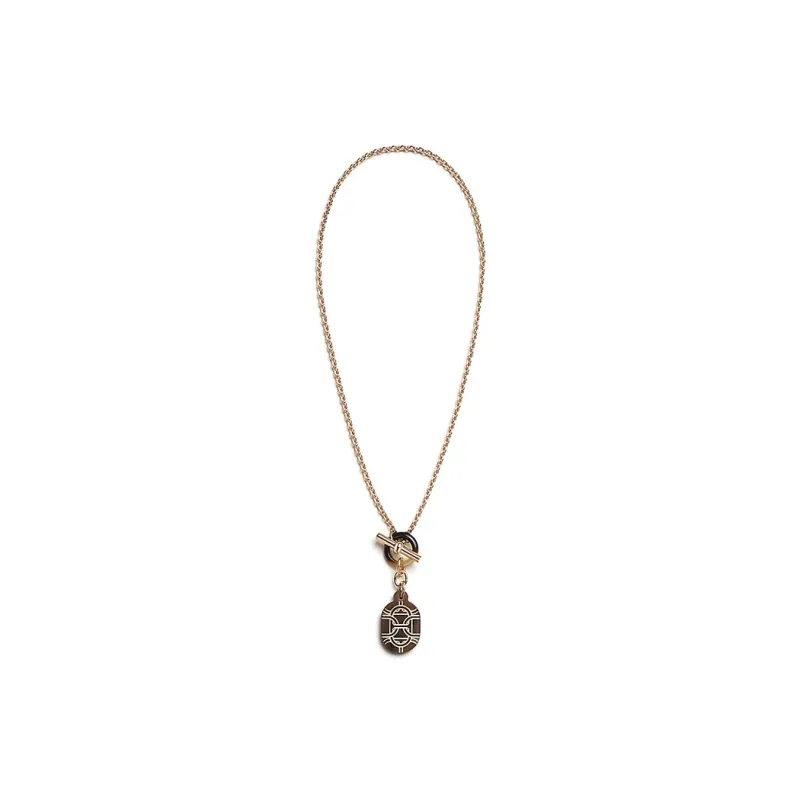HERMES Gold Plated Necklaces Women's-1