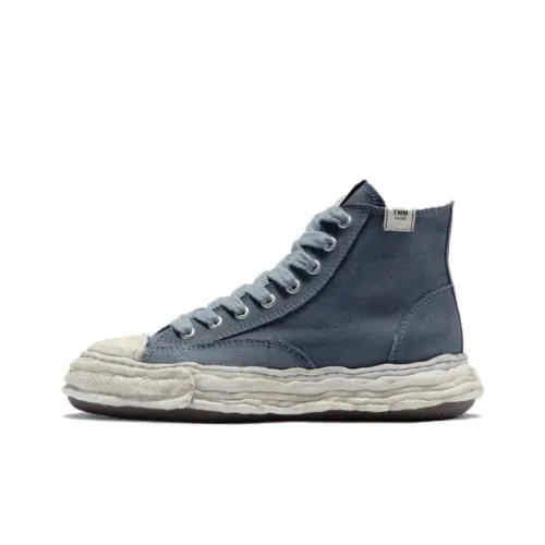 MIHARA YASUHIRO Wear Resistant High Top Canvas Shoes Men's Black