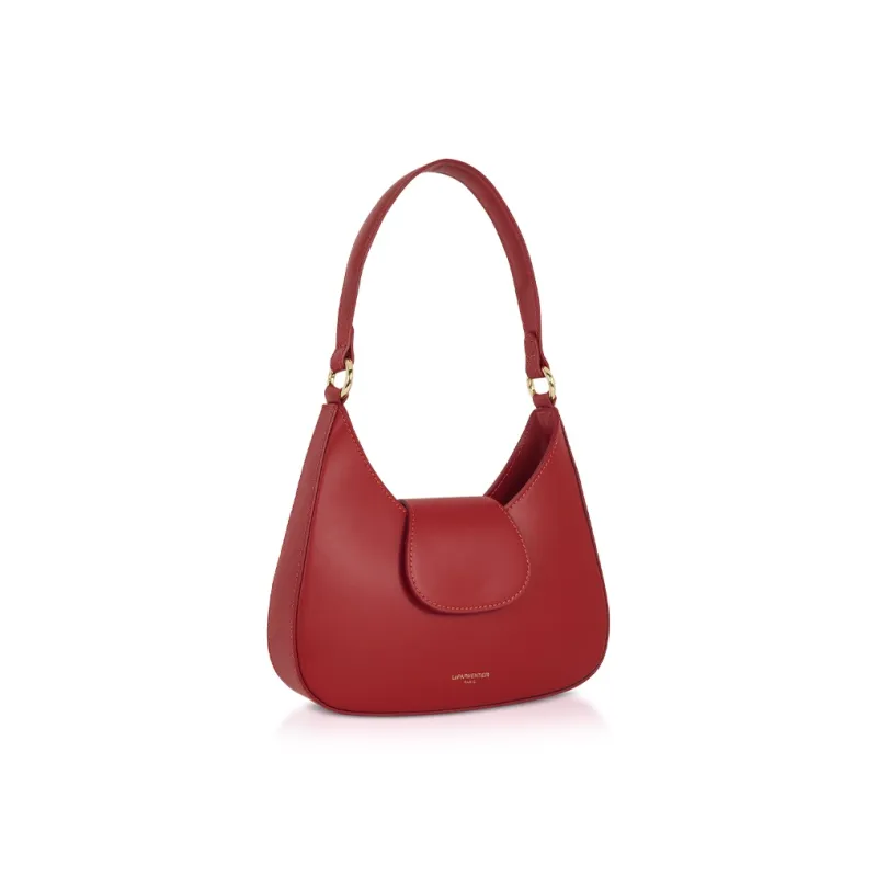 Le Parmentier Genuine Leather Portable Crossbody Bag Shoulder Bag Regular Women's Flame Color-1