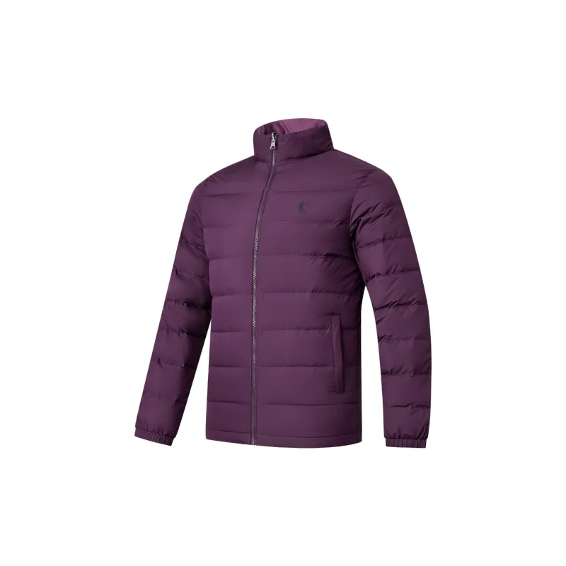 QIAODAN Mountain God Series Windbreaker Jackets Men Black/Lozenge Purple-4