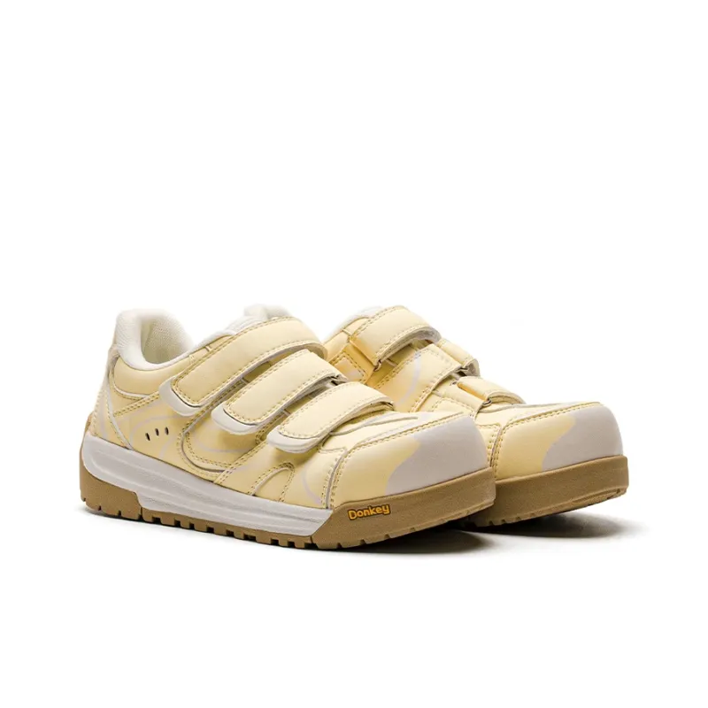 Mule Donkey Lightweight And Breathable Low Top Skateboard Shoes Unisex Light Yellow Box Included-2