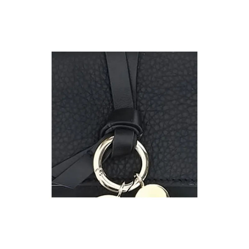 Chloe Leather Wallet Mini Women's Black-5