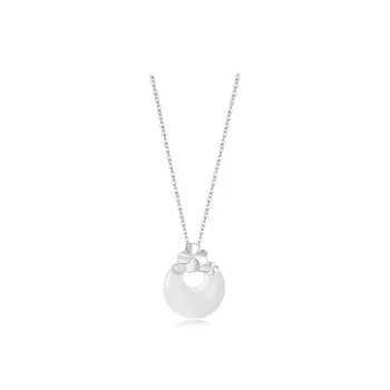 Teddy Bear Collection Chalcedony Jade Necklaces Women's
