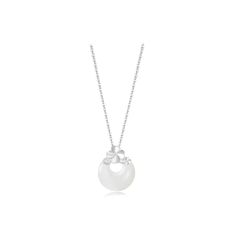Teddy Bear Collection Chalcedony Jade Necklaces Women's-0