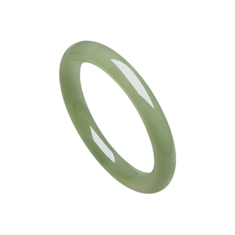 ZHOU LIU FU Bangles Green Jade Women's-19