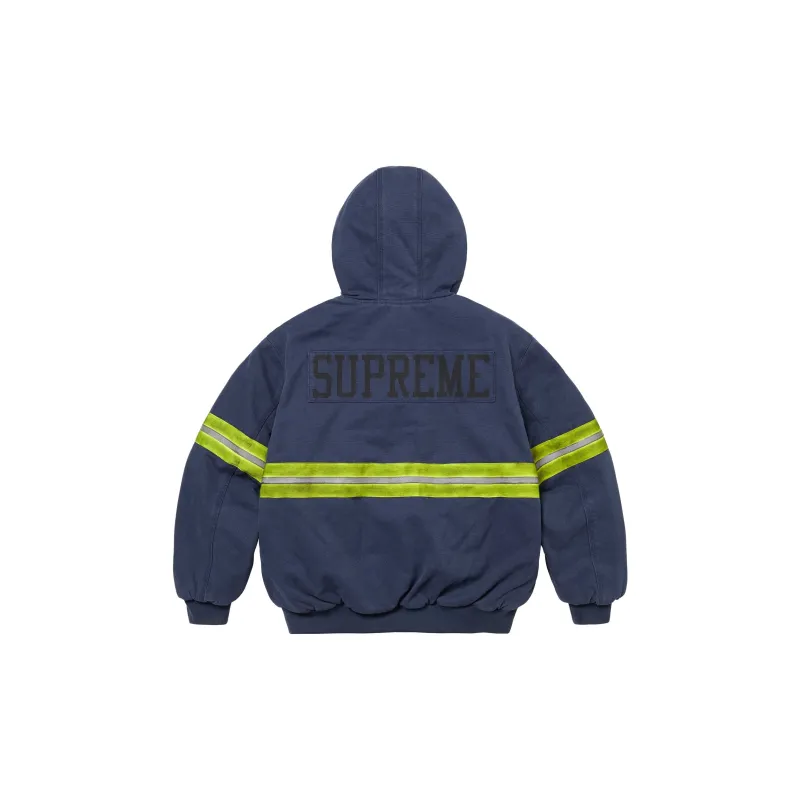 Supreme Reflective Stripe Hooded Work Jacket-1