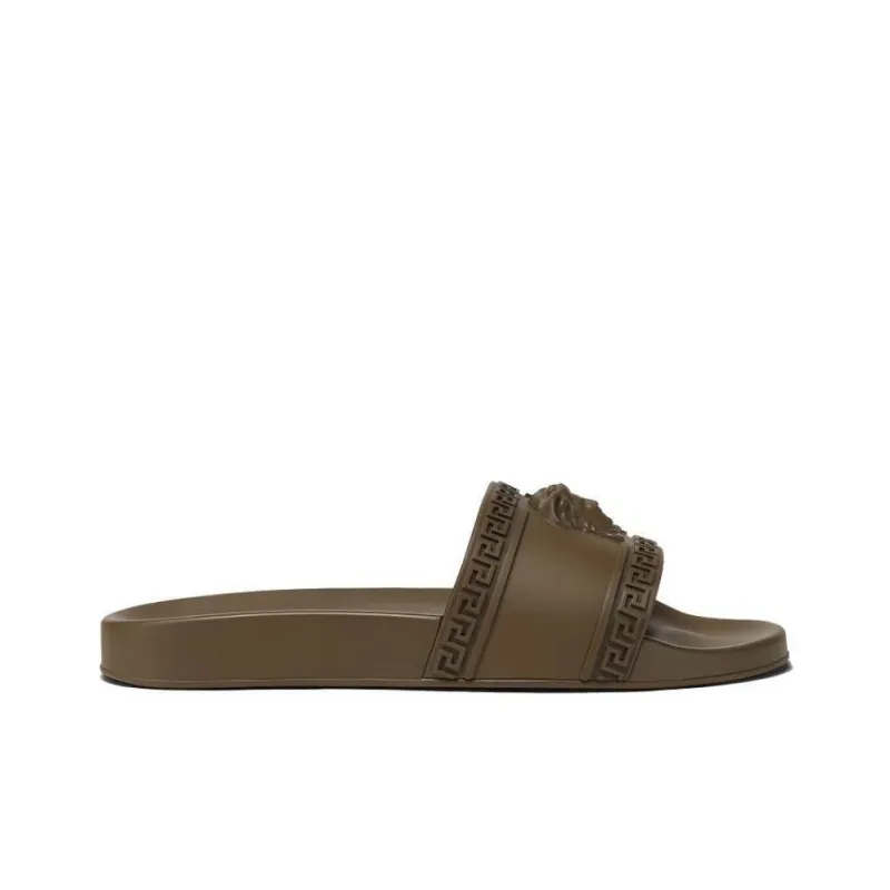 VERSACE Palazzo Pool Slides Brown-1
