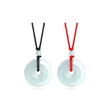 Jadeite Peaceful Buckle Necklace[1 Pair]