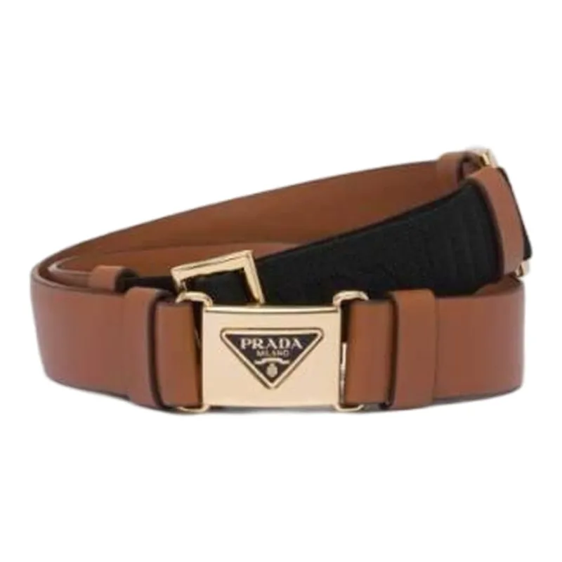 PRADA Leather Belts Men Brown-0
