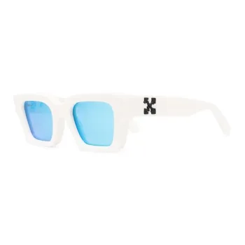 OFF-WHITE Acetate Irregular Shape Sunglasses Women's White