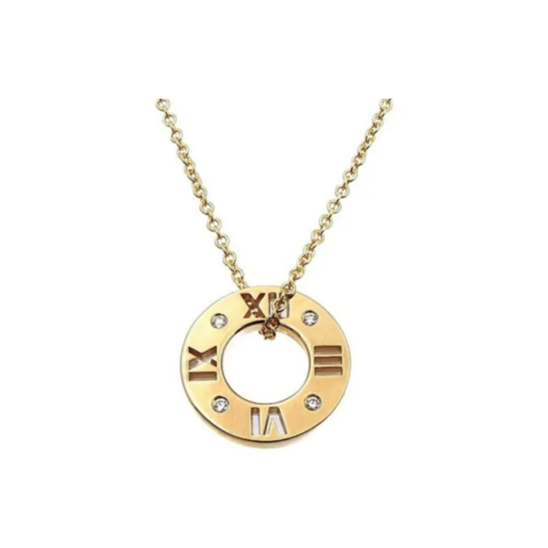 TIFFANY & CO. 2010s 18K Rose Gold Astra Diamonds Necklace-0