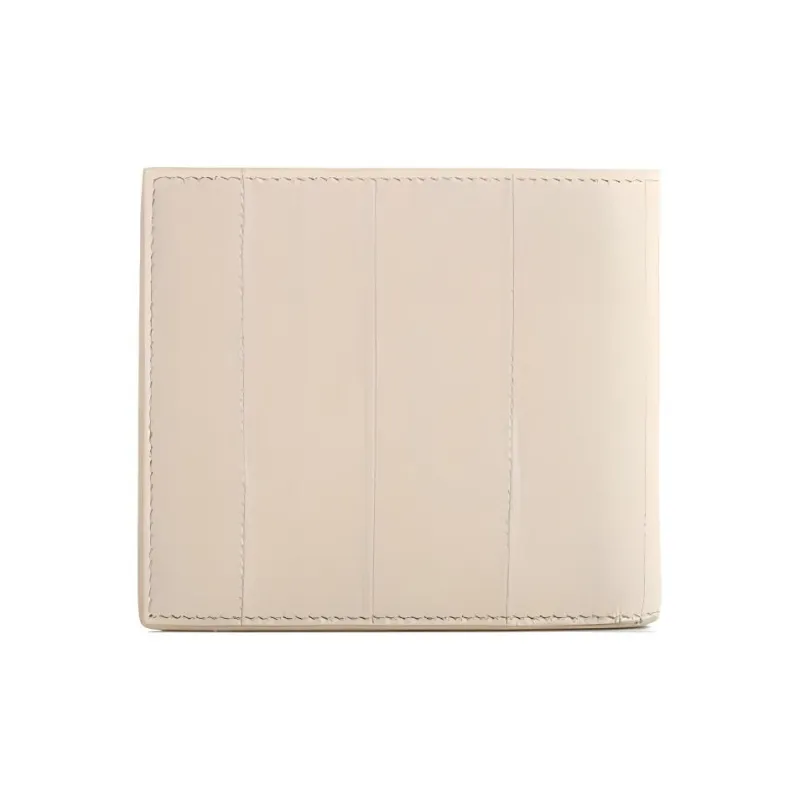 SAINT LAURENT Sheepskin Wallet Men's Beige-2