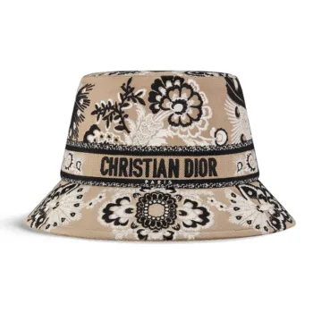 DIOR Cotton Polypropylene Bucket Hats Women's Brown