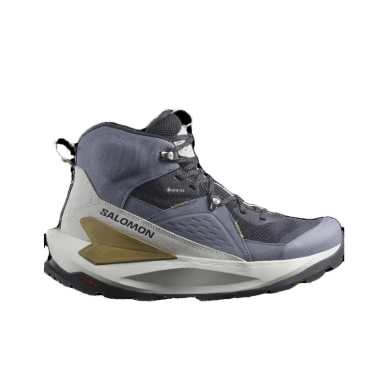 SALOMON Elixir Support Mid Top Trekking Shoes Men's Gray-1