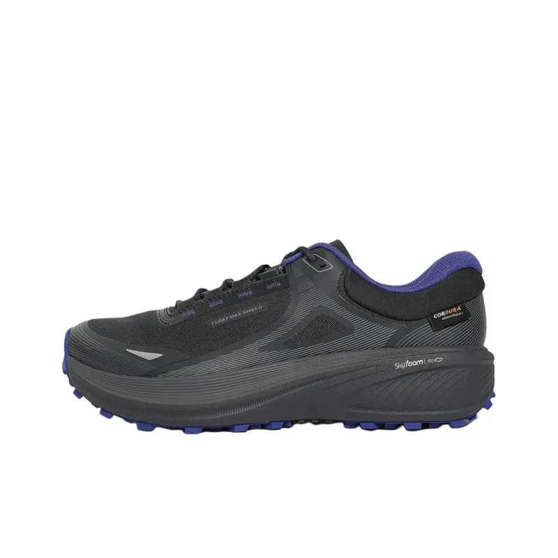 FILA Float Shock Absorbers With Slip Resistant Features Low Top Running Shoes Unisex Black-0