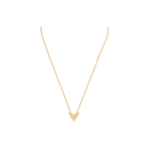 LOUIS VUITTON Necklace Essential V Gold