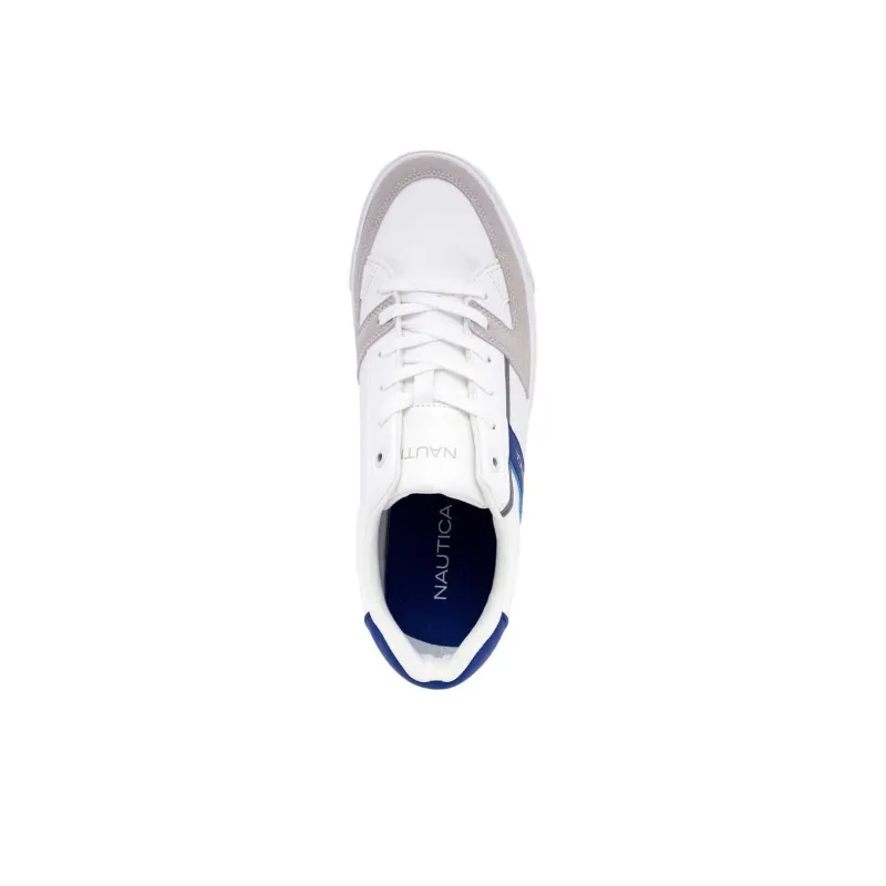 NAUTICA Anti-Slip And Wear-Resistant Breathable Skateboard Shoes Men's Sail White-2