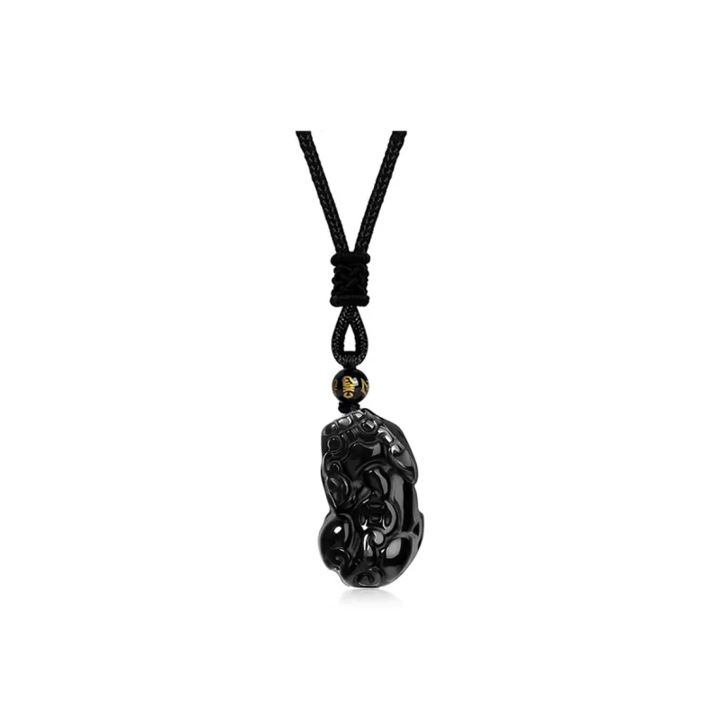 SWEET PLANET Obsidian Necklaces Unisex-1