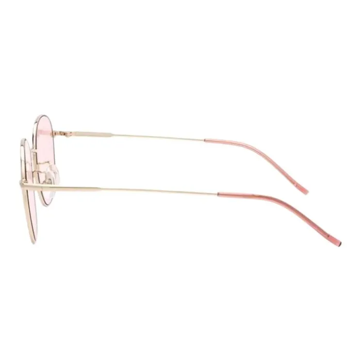 JINS Metal Oval Sunglasses Unisex Gold-2