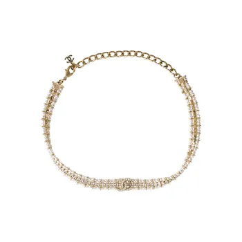 CHANEL Metal Necklaces Metal Necklaces Women's White