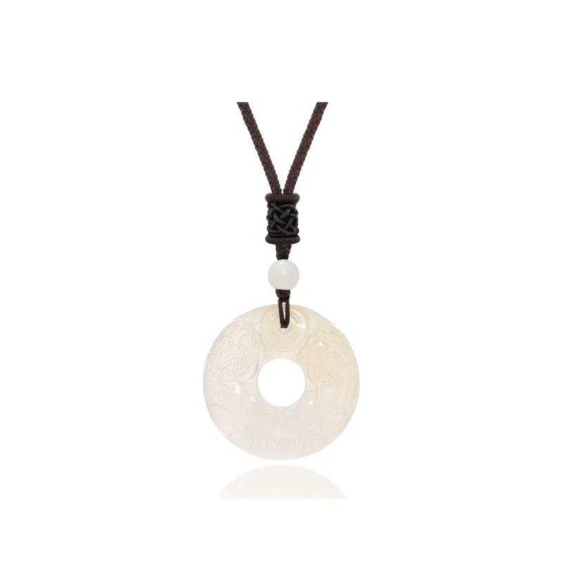 Moon Jewelry Agate Necklaces Unisex-2