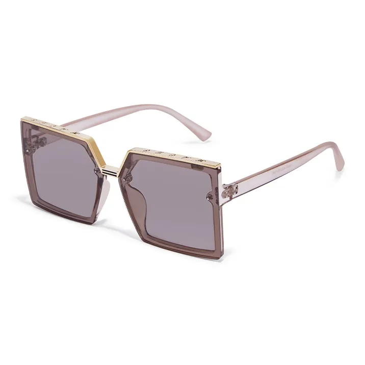 Narandu PC Square Sunglasses Unisex Black-3