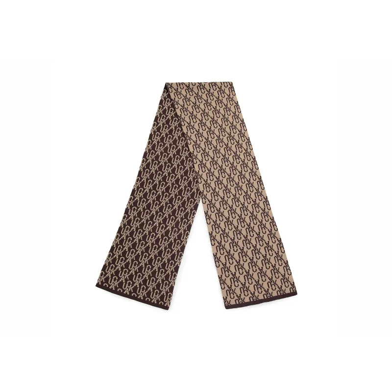 Guuka Knit Scarves Unisex Apricot-2
