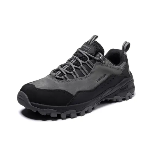 TOREAD Anti Slip Wear Resistant Low Top Trekking Shoes Women's Gray Black