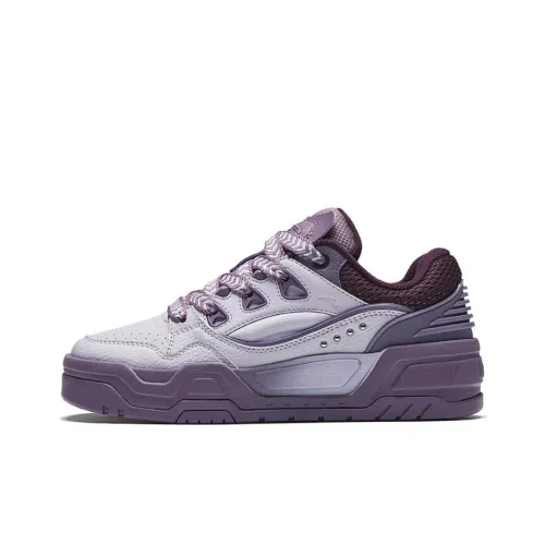 ANTA Skateboard Shoes Women's Low-Top Light Purple Grey / Midnight Plum / Twilight Purple Grey