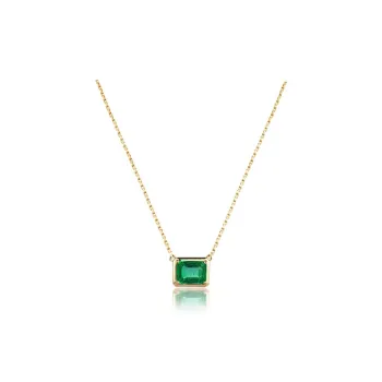 MOZART Natural 18K Gold Diamond With Colored Gemstones Necklaces Women's