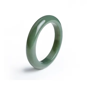 LIYUNMUXUE Bangles Green Jade Women's