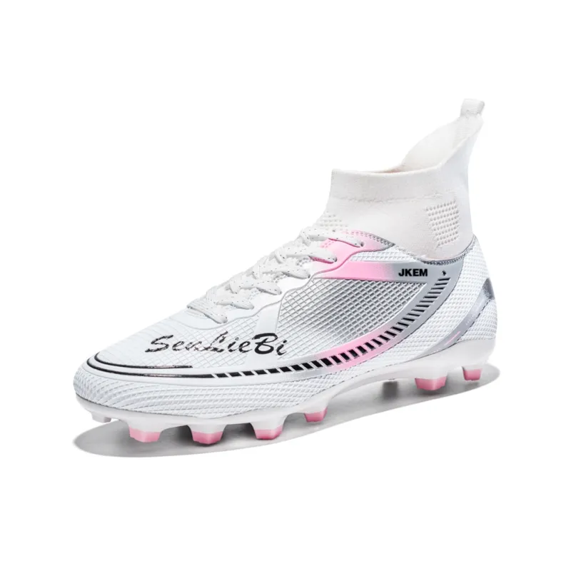 JKEM FG Rubber Long Studs Soft Ground Firm Ground Anti-Slip Wear-Resistant Soccer Shoes Unisex-6