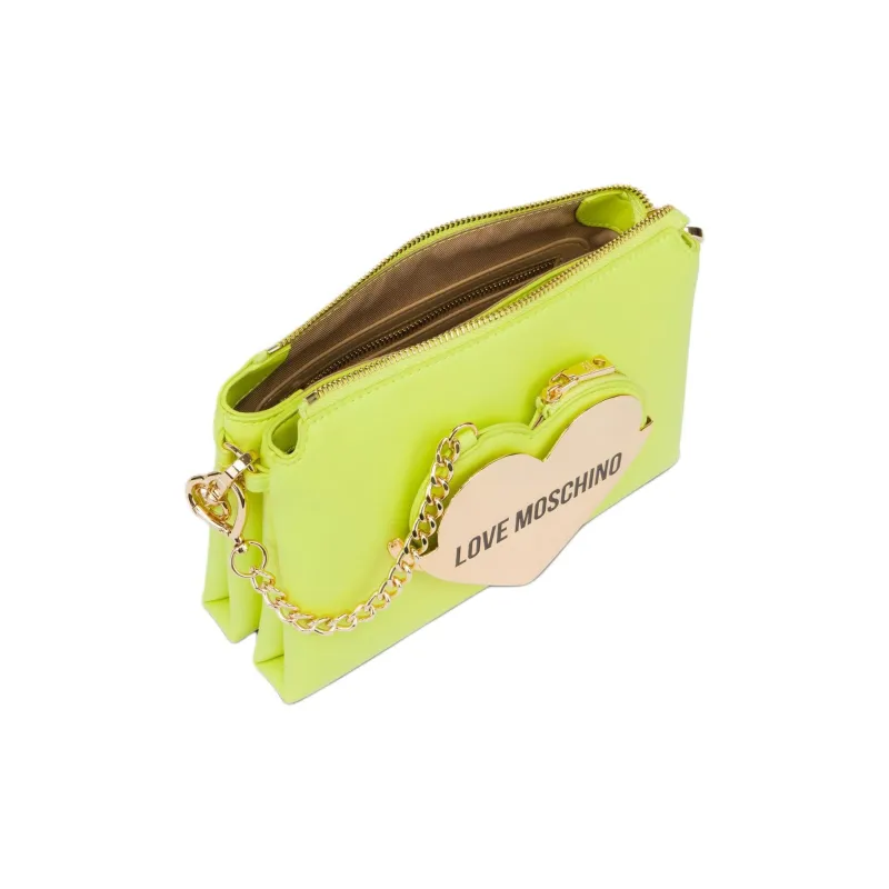 MOSCHINO Polyurethane Handbag Shoulder Bag Mini Women's Acid Green-2