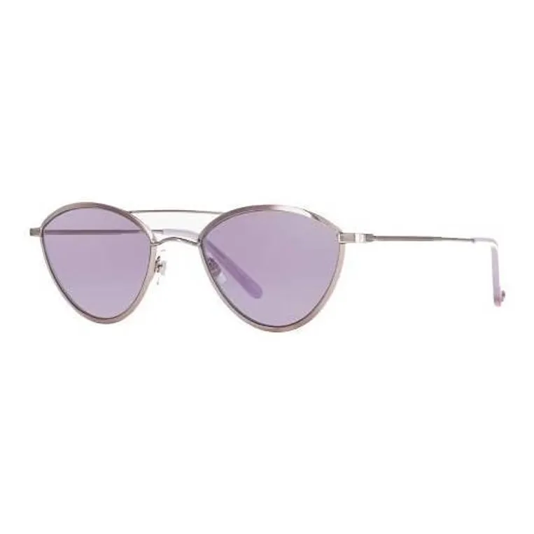 GARRETT LEIGHT Acetate Aviator Sunglasses Women's Silver-0