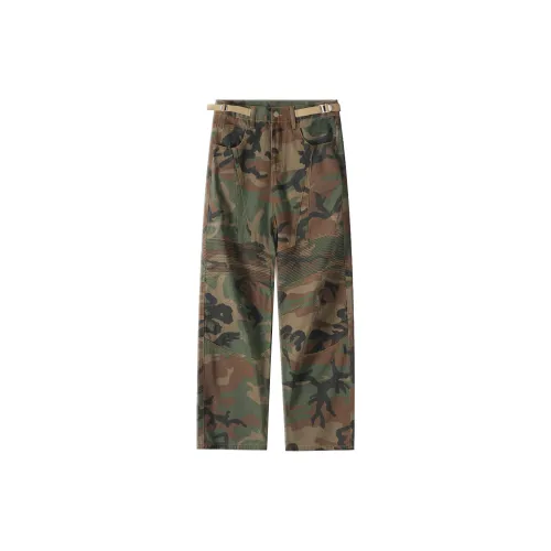 LONSDALE Jeans Unisex Green Camouflage