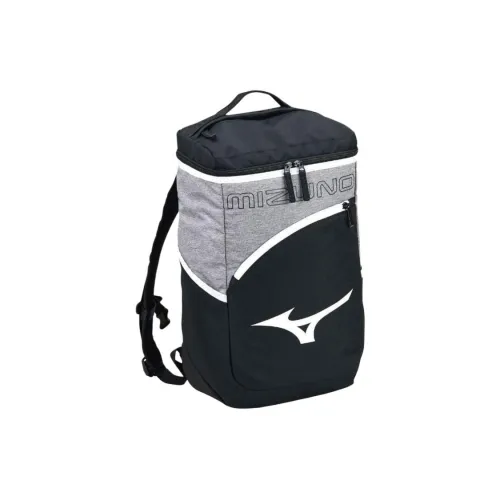 Mizuno Polyester Backpack Unisex Black/Smoke Gray/White
