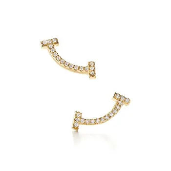 TIFFANY & CO. 18K Gold Stud Earrings Women's