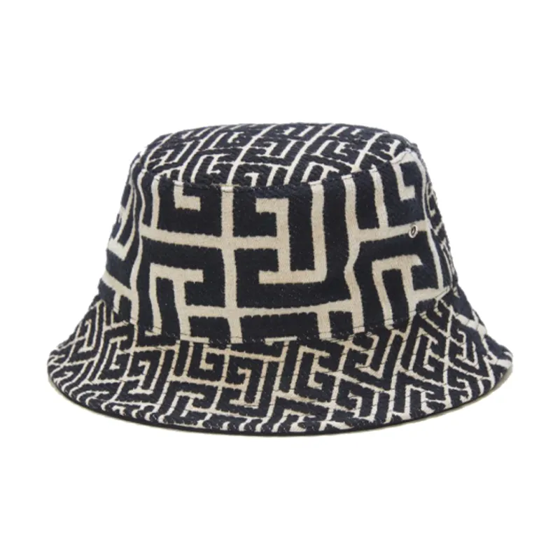 BALMAIN Mix Monogram Jacquard Bucket Hat-1