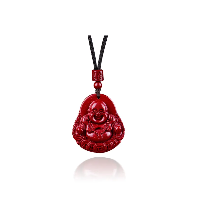 Moon Jewelry Reconstructed Cinnabar Necklaces Unisex-4