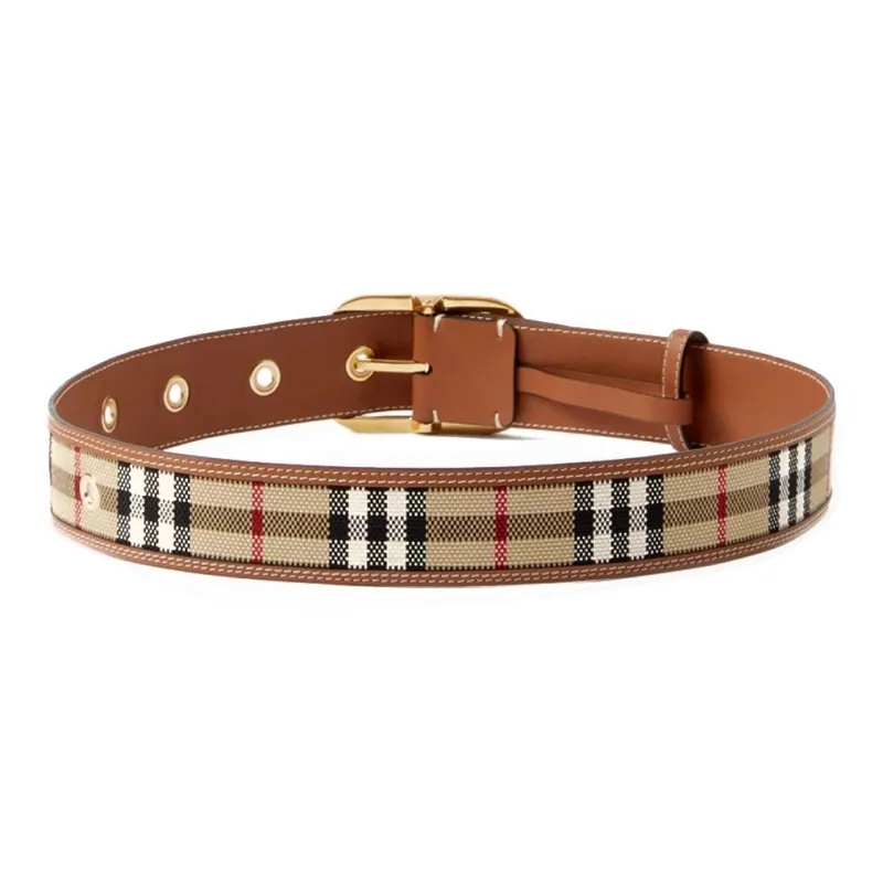 Burberry Vintage Check Leather Belt-1