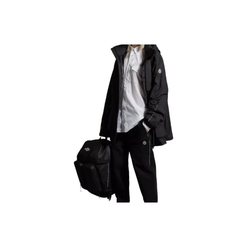 Fragment Design X Moncler GENIUS X Fujiwara Hiroshi FRGMT Casual Pants Unisex Black-2