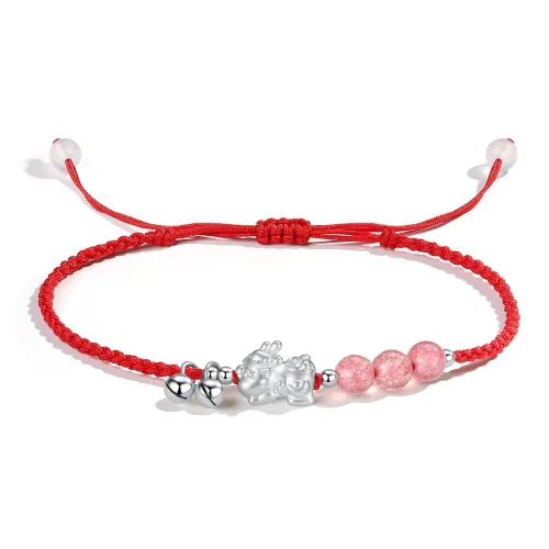 YINCHIE 999 Fine Silver Anklets Women's