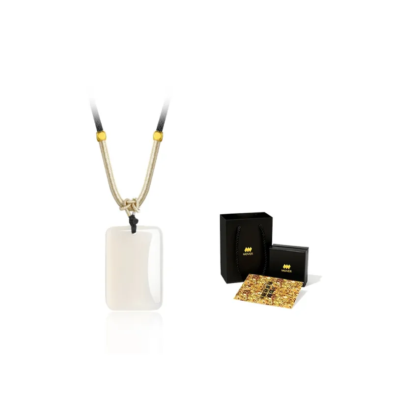 MOVER Chalcedony Jade Necklaces Unisex-2