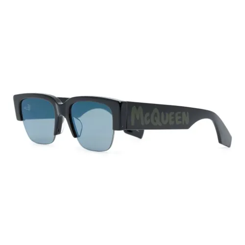 Alexander McQueen Eyewear Contrasting-bridge Detail Sunglasses