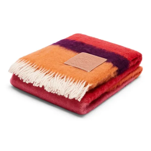 LOEWE Striped Mohair-wool Blanket