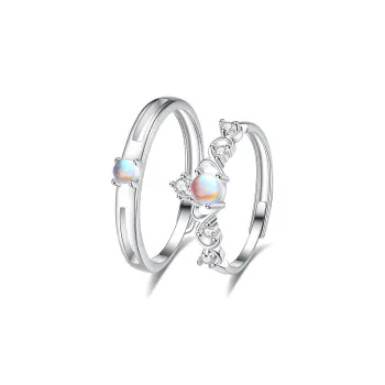 Muyan Colored Glaze Moonlight Lover Ring Unisex