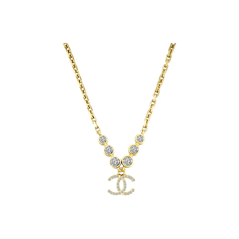 CHANEL Metal Necklaces Women's Gold-0