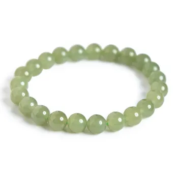 Fuxin Bracelets Pale Greenish White Jade Unisex