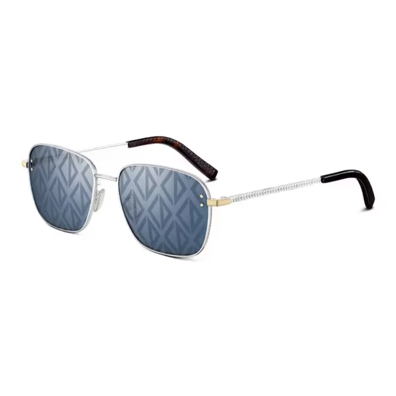 DIOR CD Diamond Sunglasses Men Blue-0